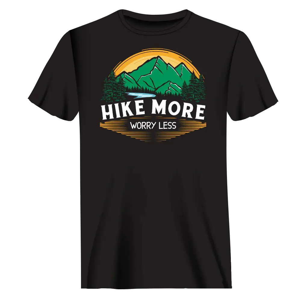 Hike More Worry Less T-Shirt for Men Vivareflex Online