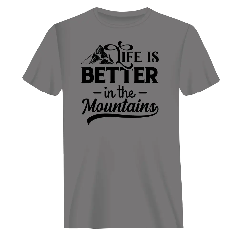 Hiking Life Is Better In The Mountains T-Shirt for Men Vivareflex Online