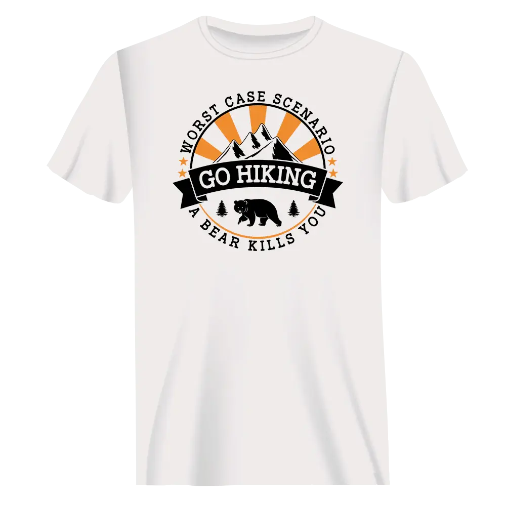 Hiking Worst Case Scenario T-Shirt for Men Vivareflex Online