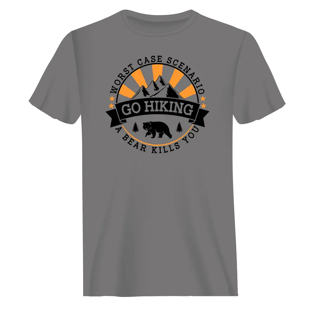 Hiking Worst Case Scenario T-Shirt for Men Vivareflex Online