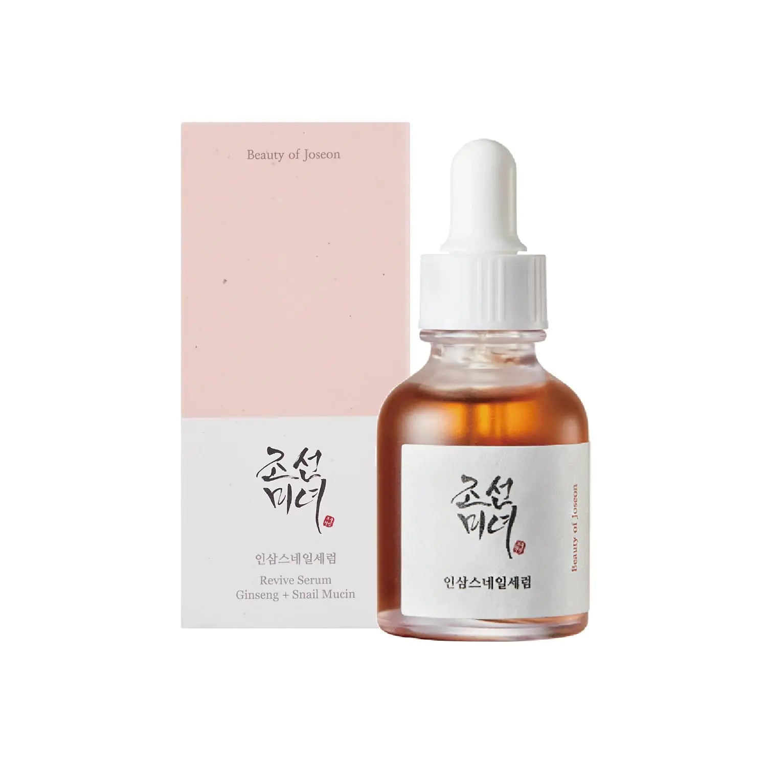 Suero facial hidratante con péptidos y mucina de caracol Revive de Beauty of Joseon, eliminador de manchas oscuras y cicatrices de acné para rostros sensibles. Cuidado de la piel coreano para hombres y mujeres, 30 ml, 1 fl. oz 