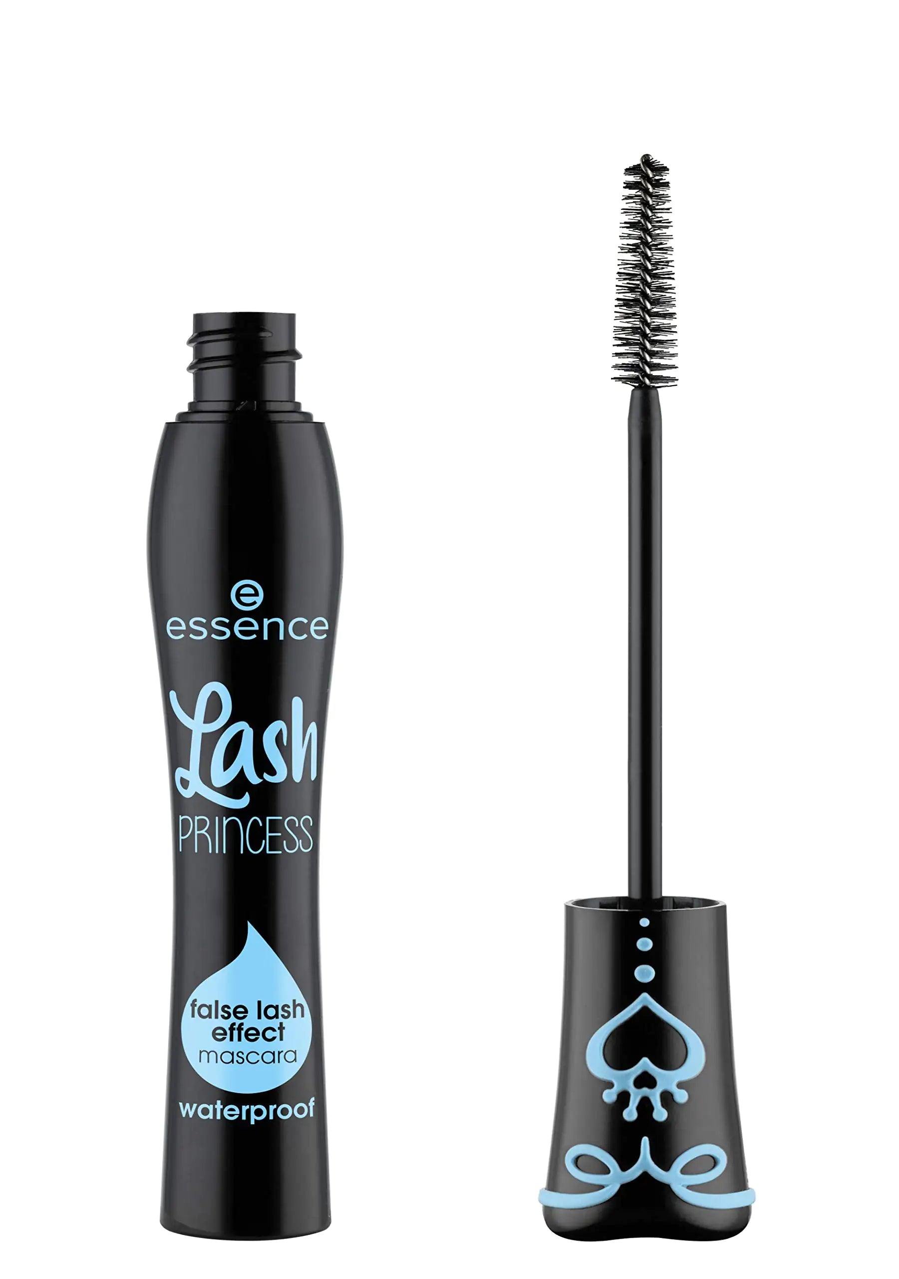 Essence | Máscara de pestañas postizas resistente al agua Lash Princess | Vegana y libre de crueldad animal | Para alargar y dar volumen (paquete de 1) Negro 0,4 fl oz (paquete de 1) 