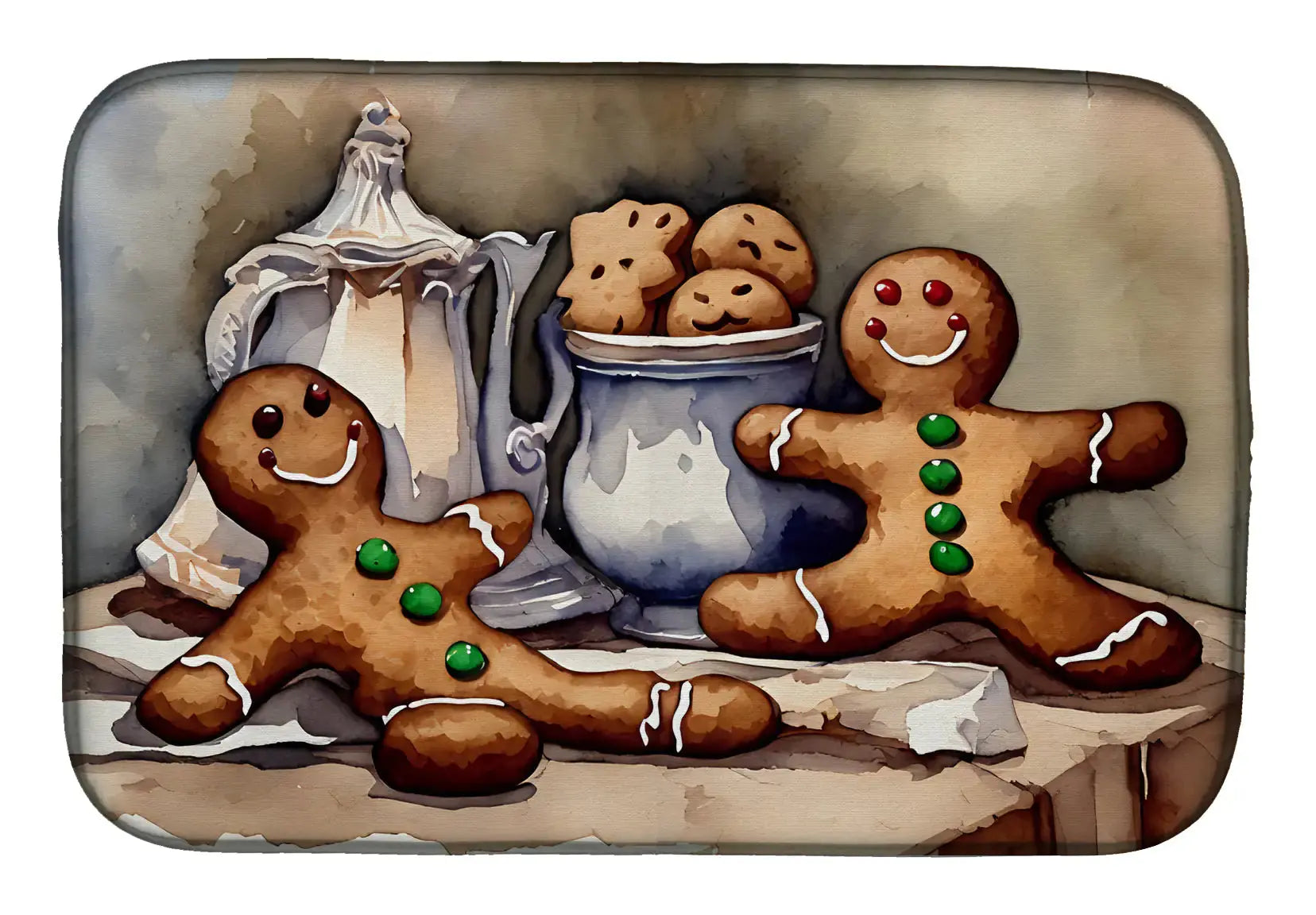 Holiday Gingerbread Dish Mat Vivareflex Online