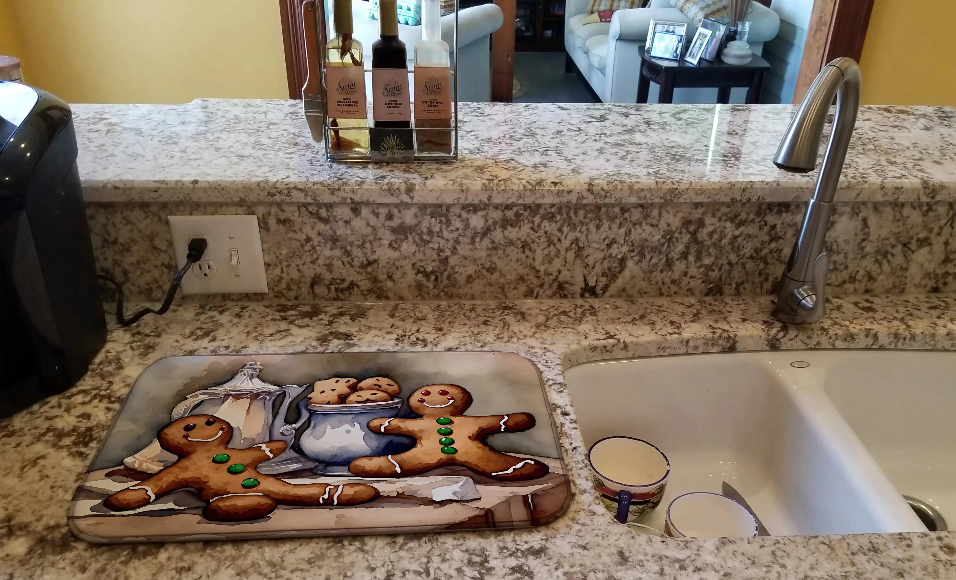 Holiday Gingerbread Dish Mat Vivareflex Online