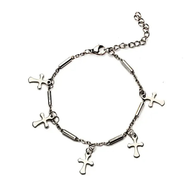 Hollow Double Chain Cross Pendant for Men Vivareflex Online