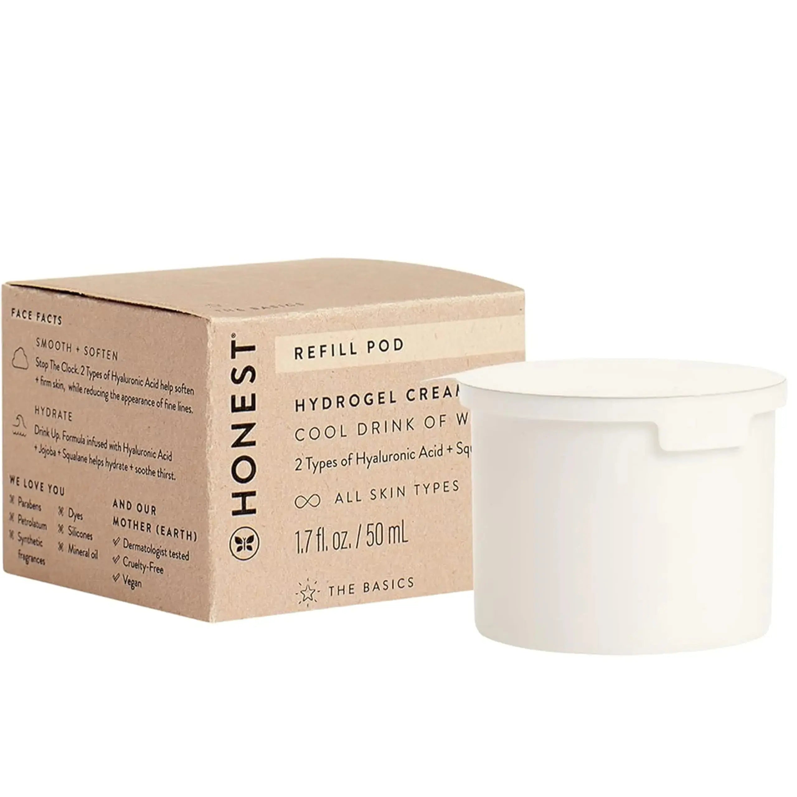 Honest Beauty Refill Pod for Hydrogel Cream Hydrogel Cream Container Refill_Vivareflex_Online
