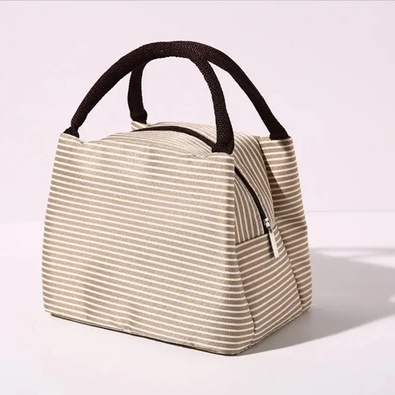 Hot Sale Stripe Women's Kids Lunch Bag Waterproof Insulated Picnic Food Storage Container Thermal Handbag Cooler Bag Ultimate Bag Store