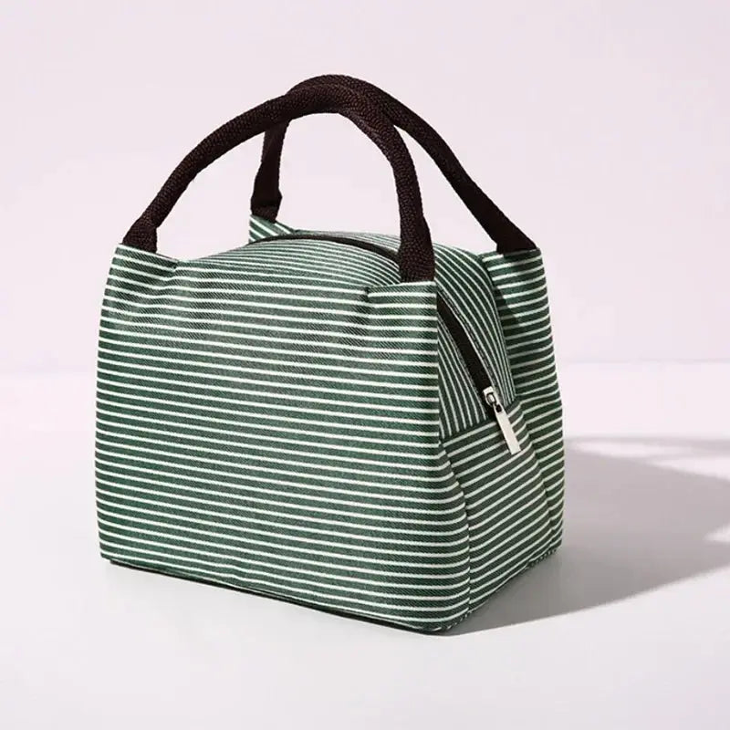 Hot Sale Stripe Women's Kids Lunch Bag Waterproof Insulated Picnic Food Storage Container Thermal Handbag Cooler Bag Ultimate Bag Store