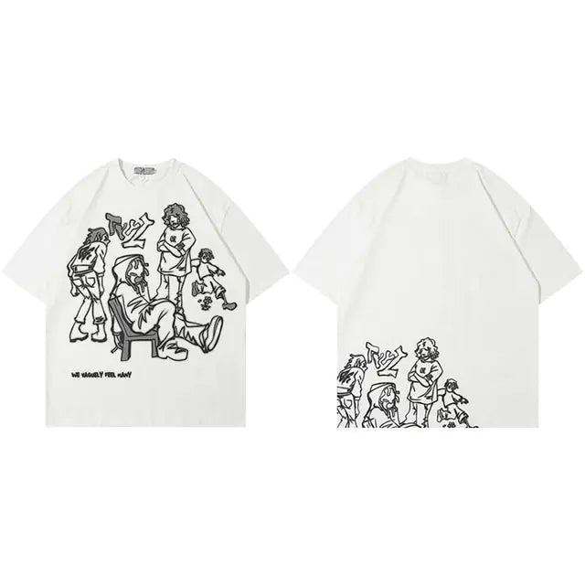 Japanese Streetwear Men T-Shirt Vivareflex Online