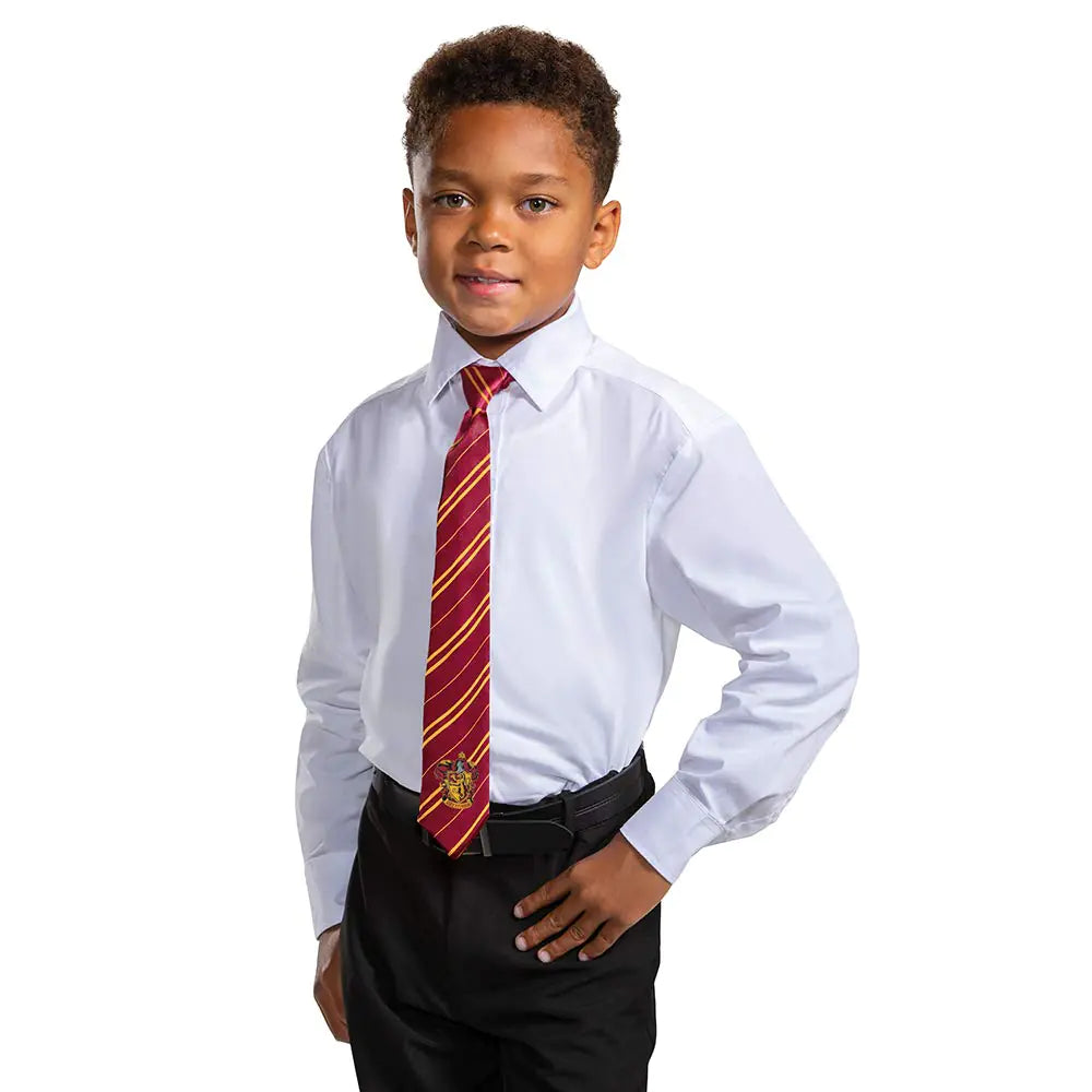 Corbata de disfraz de Harry Potter, corbata oficial de disfraz para niños del Mundo Mágico de Hogwarts, corbata de Gryffindor en talla infantil 