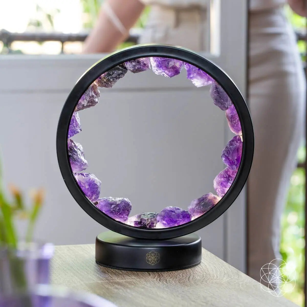 I Am At Peace - Spiritual Protection Amethyst Lamp Conscious Items