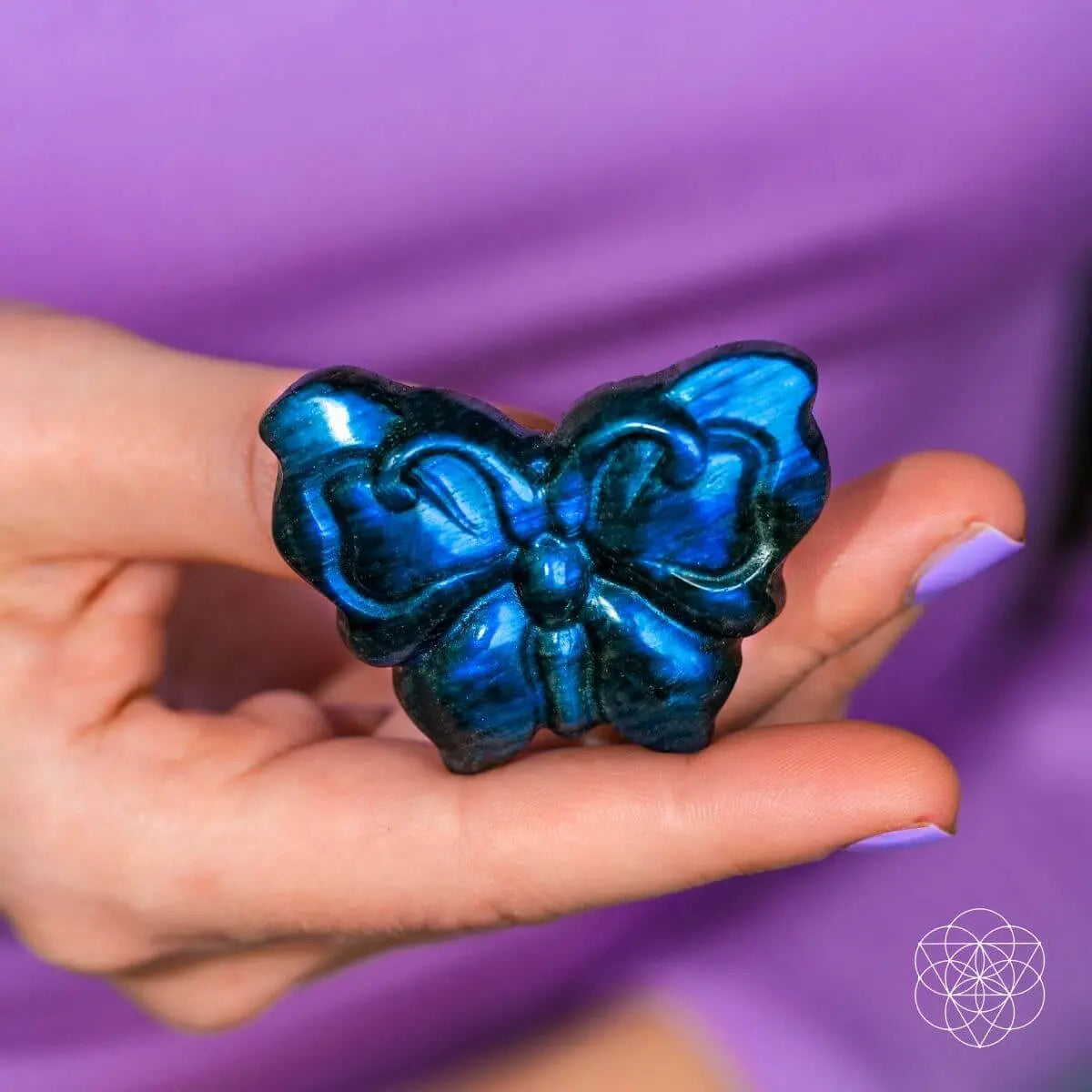 I Am Reborn - Labradorite Carving of Transformation Conscious Items