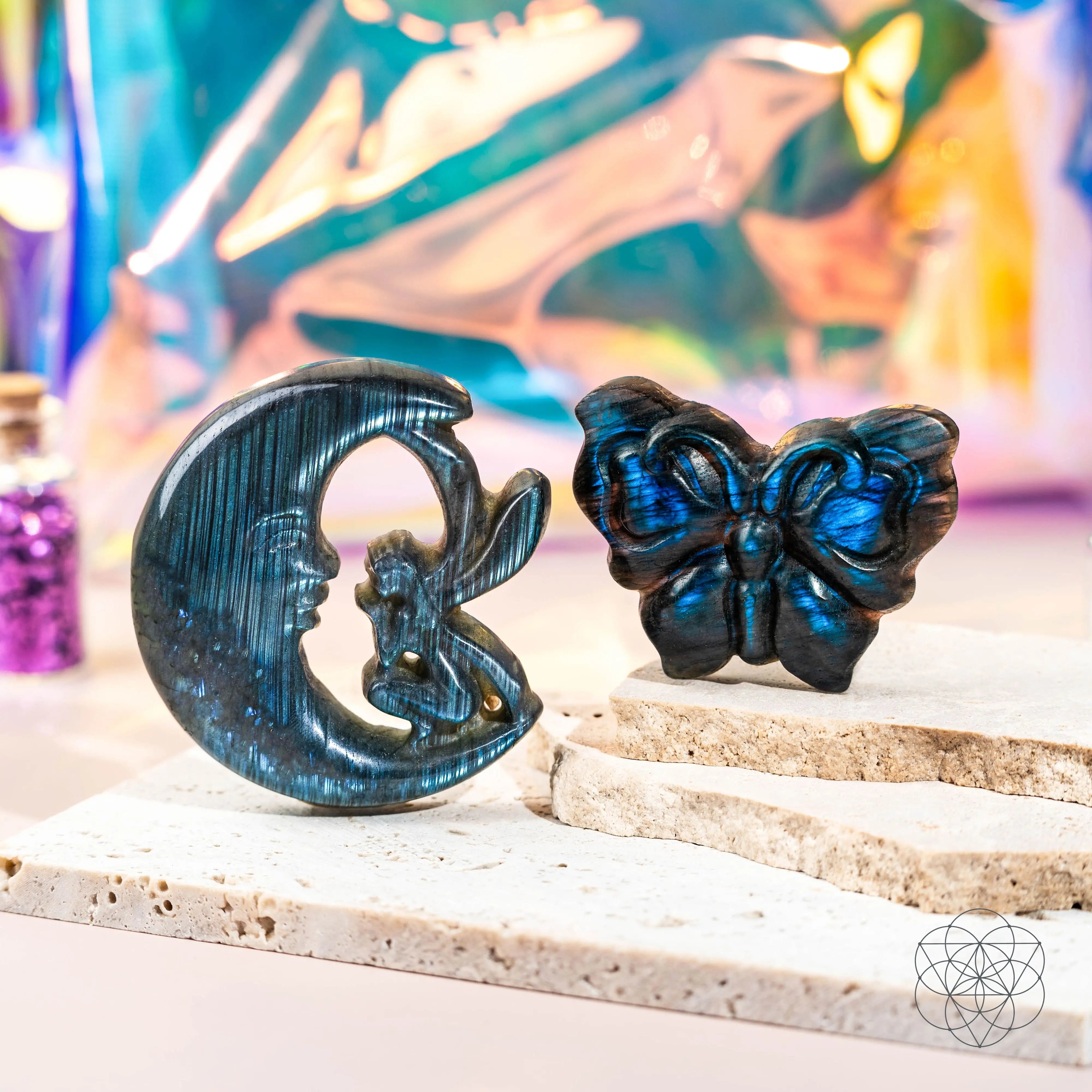 I Am Reborn - Labradorite Carving of Transformation Conscious Items