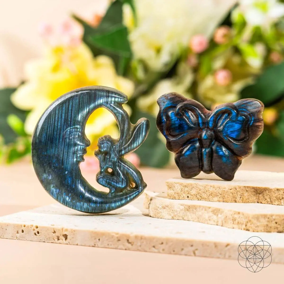 I Am Reborn - Labradorite Carving of Transformation Conscious Items