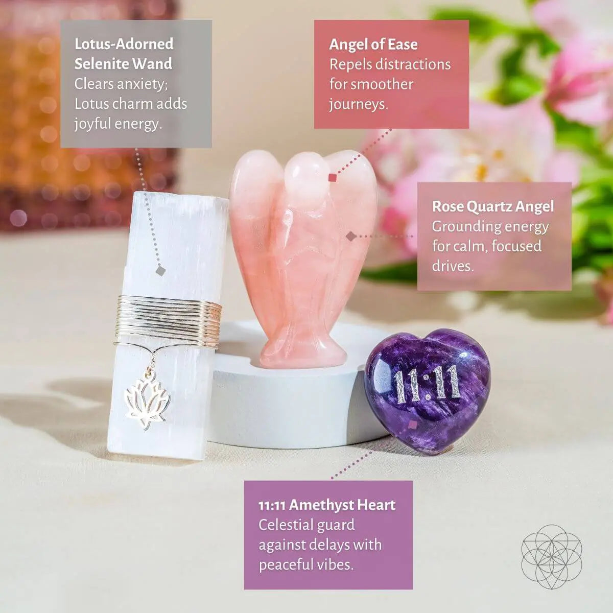 I Am Very Lucky - 11:11 Blessed Car Crystal Kit Conscious Items