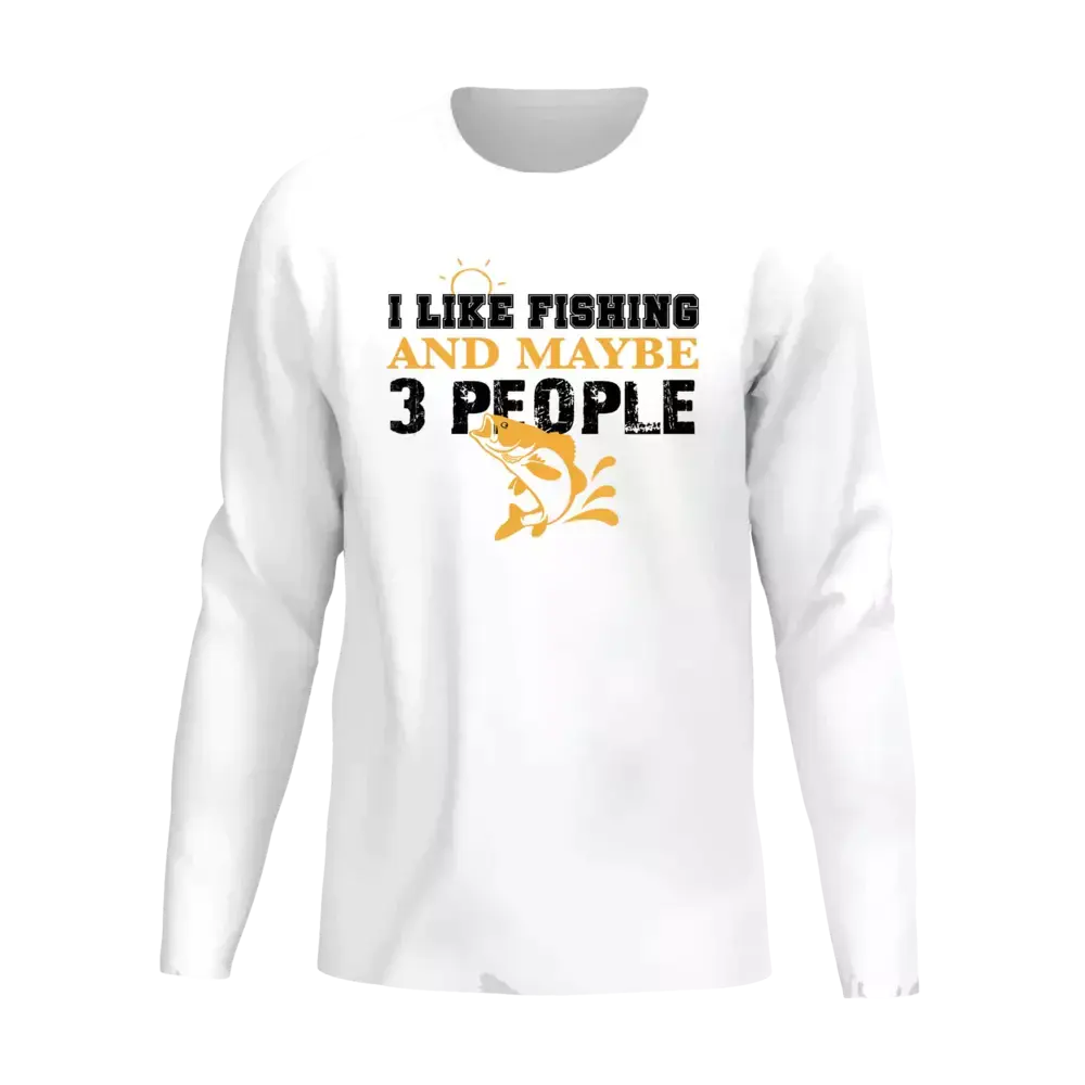 I Like Fishing And Maybe Like 3 People Men Long Sleeve Shirt Vivareflex Online