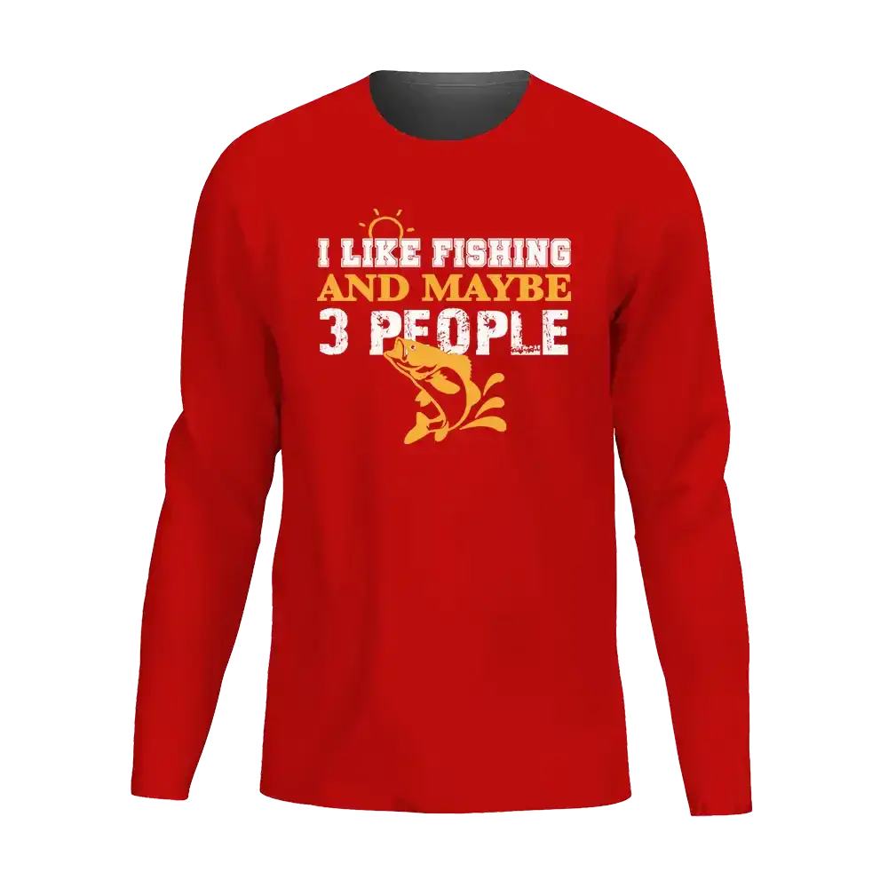 I Like Fishing And Maybe Like 3 People Men Long Sleeve Shirt Vivareflex Online
