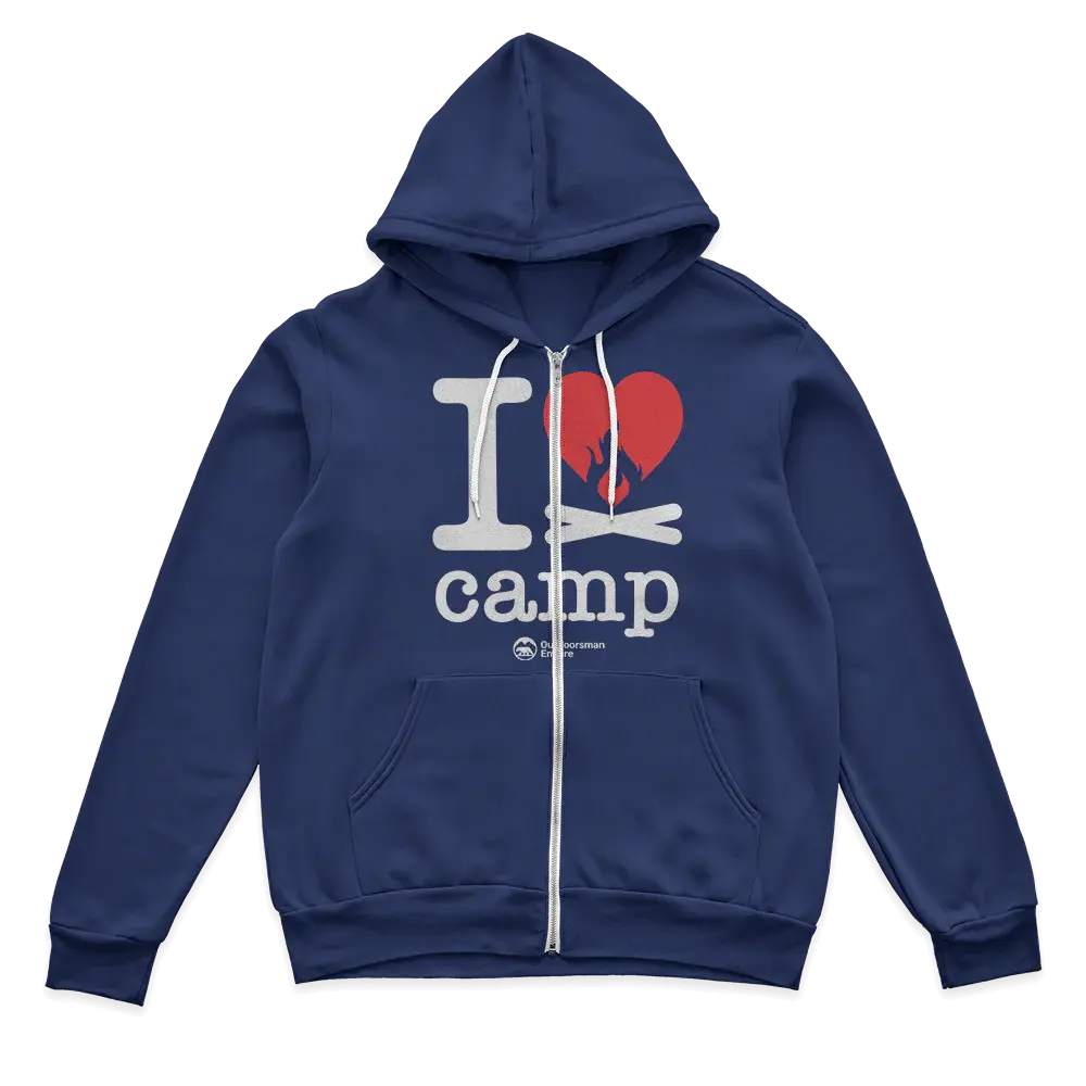 I Love Camp Zip Hoodie for Men Vivareflex Online