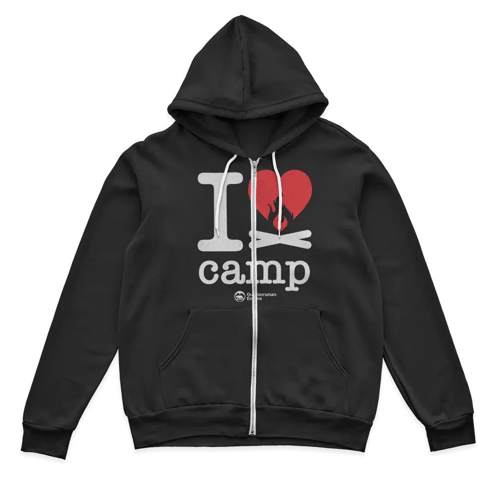 I Love Camp Zip Hoodie for Men Vivareflex Online
