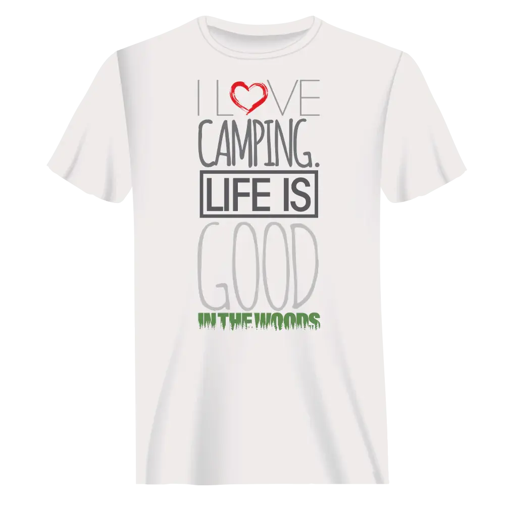 I Love Camping In The Woods T-Shirt for Men Vivareflex Online