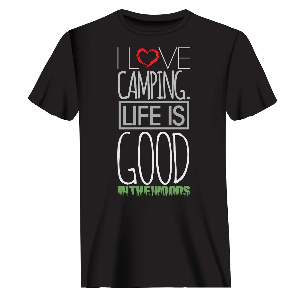 I Love Camping In The Woods T-Shirt for Men Vivareflex Online