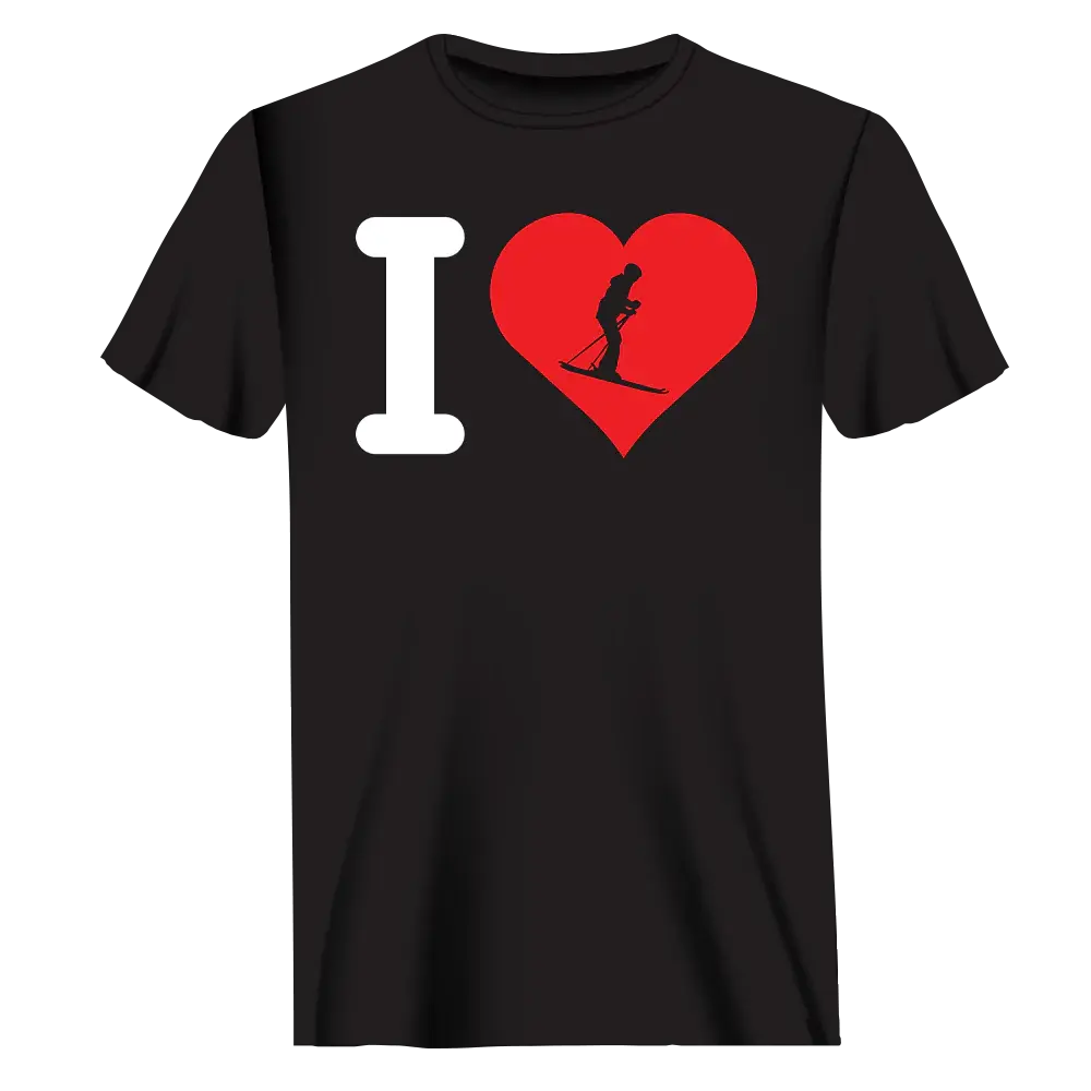 I Love Skiing T-Shirt for Men Vivareflex Online