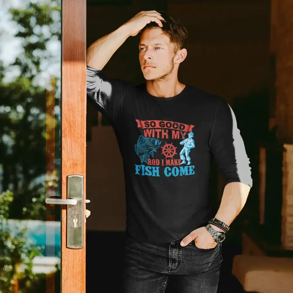 I Make Fish Come Men Long Sleeve Shirt Vivareflex Online