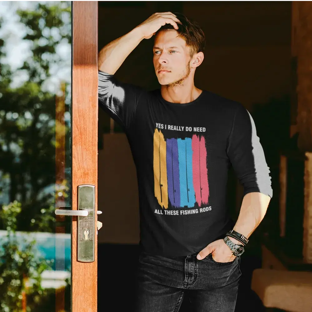 I Really Need All These Fishing Rods Men Long Sleeve Shirt Vivareflex Online