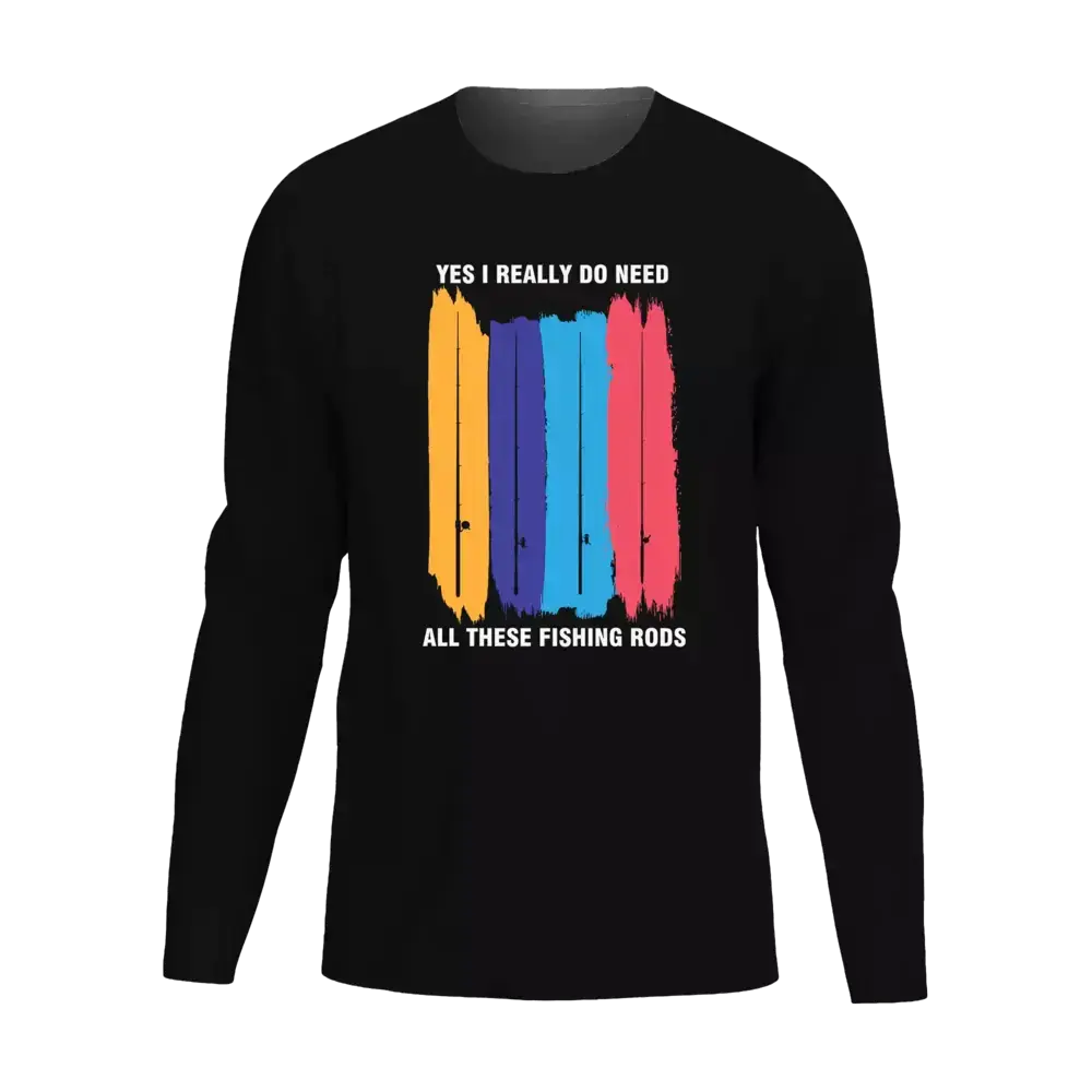I Really Need All These Fishing Rods Men Long Sleeve Shirt Vivareflex Online