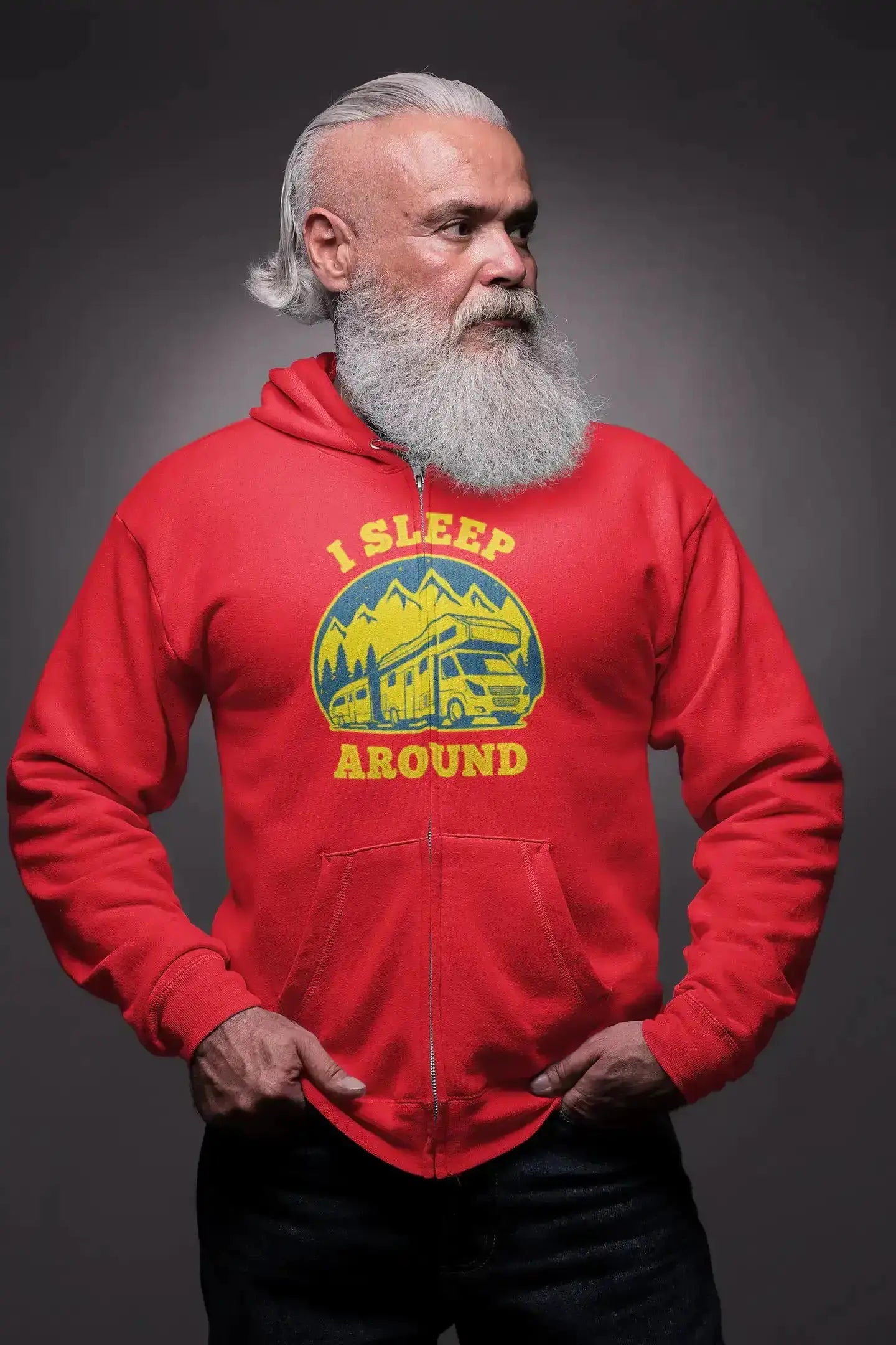 I Sleep Around Zip Hoodie for Men Vivareflex Online