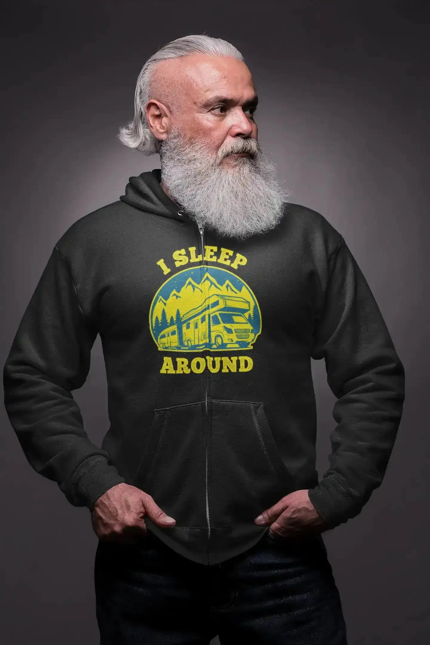 I Sleep Around Zip Hoodie for Men Vivareflex Online