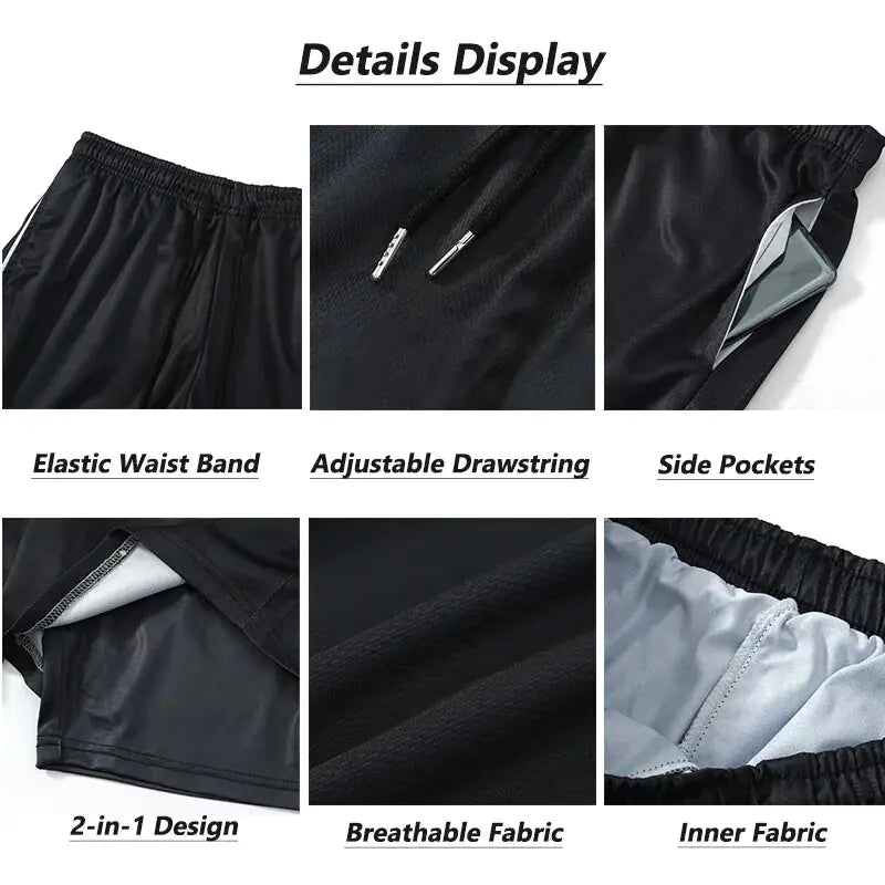 2 in-1 Compression Shorts for Men Vivareflex Online