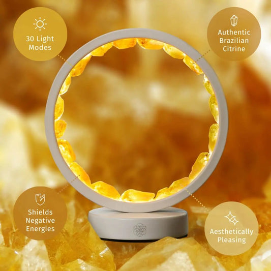 Infinite Abundance: Citrine Lamp of Manifestation Conscious Items