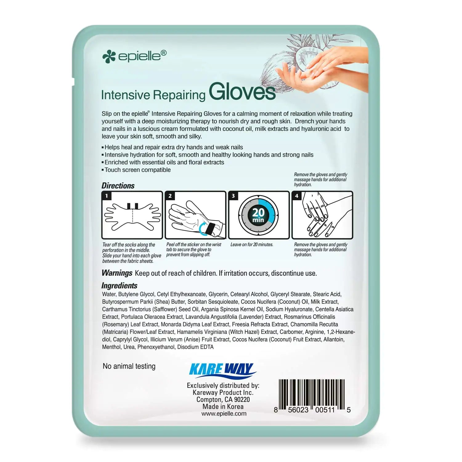 Intensive Repairing Hand Masks - 6 Pack_Vivareflex_Online