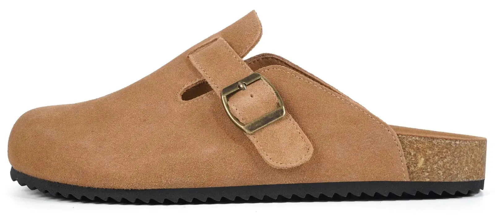 Intini Womens Suede Clogs Mens Leather Mules Cork Footbed Sandals - Vivareflex Online