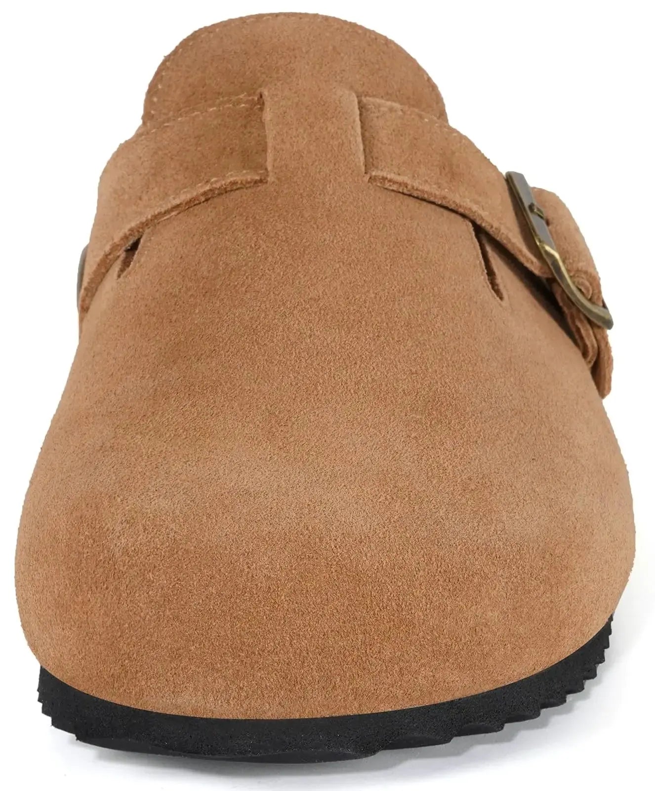 Intini Womens Suede Clogs Mens Leather Mules Cork Footbed Sandals - Vivareflex Online