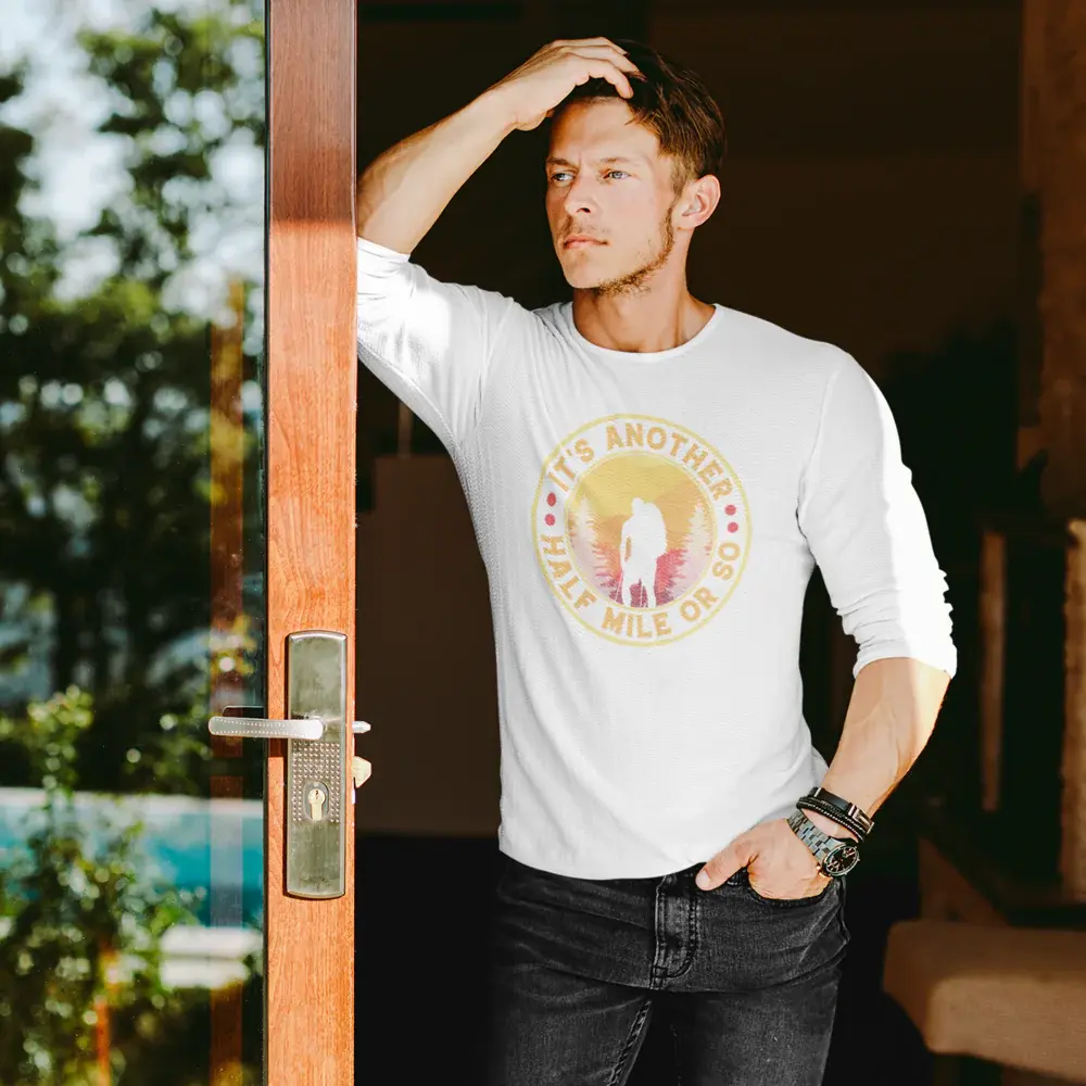 It's Another Half Mile Or So Men Long Sleeve Shirt Vivareflex Online