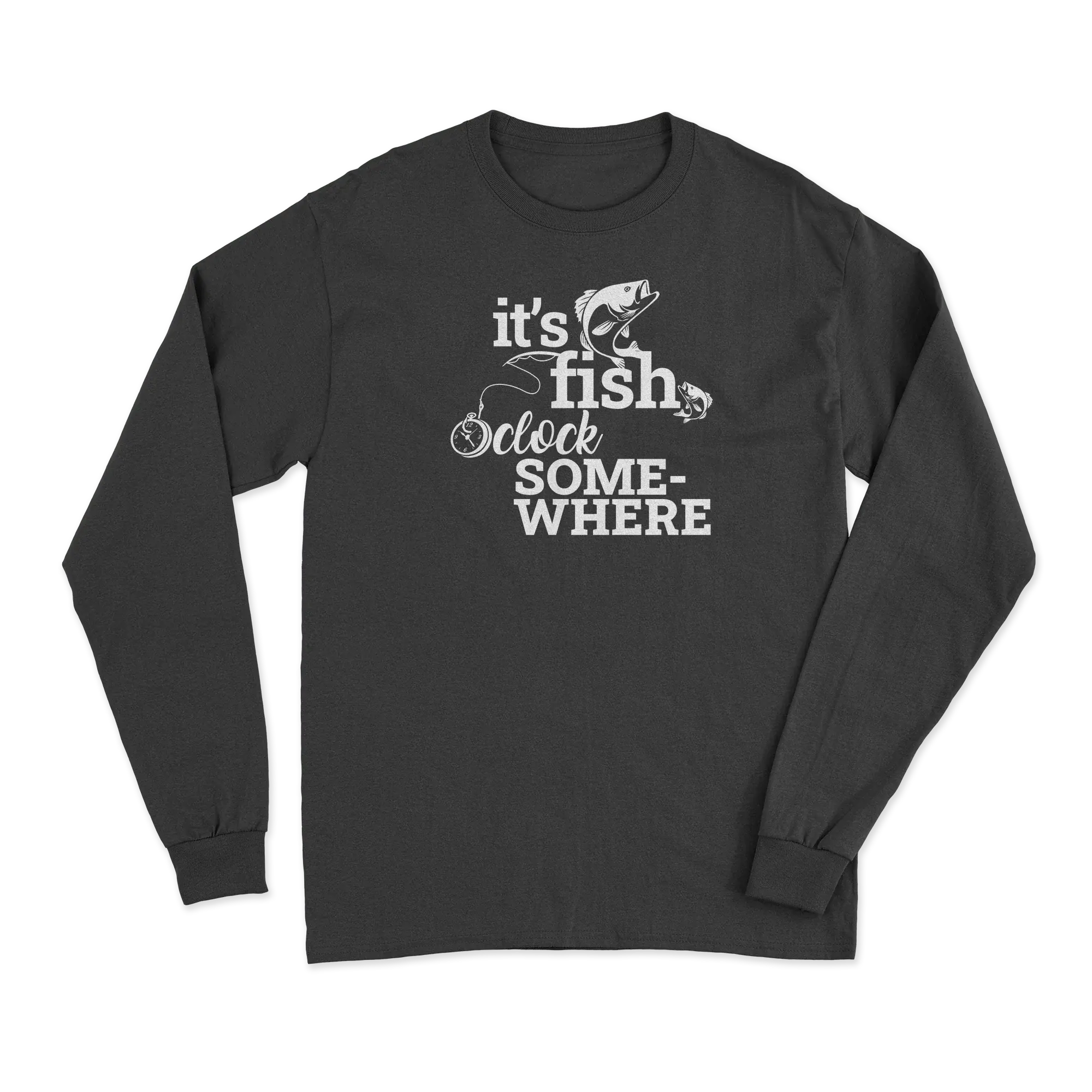 Its Fishing o'Clock Men Long Sleeve Shirt Vivareflex Online