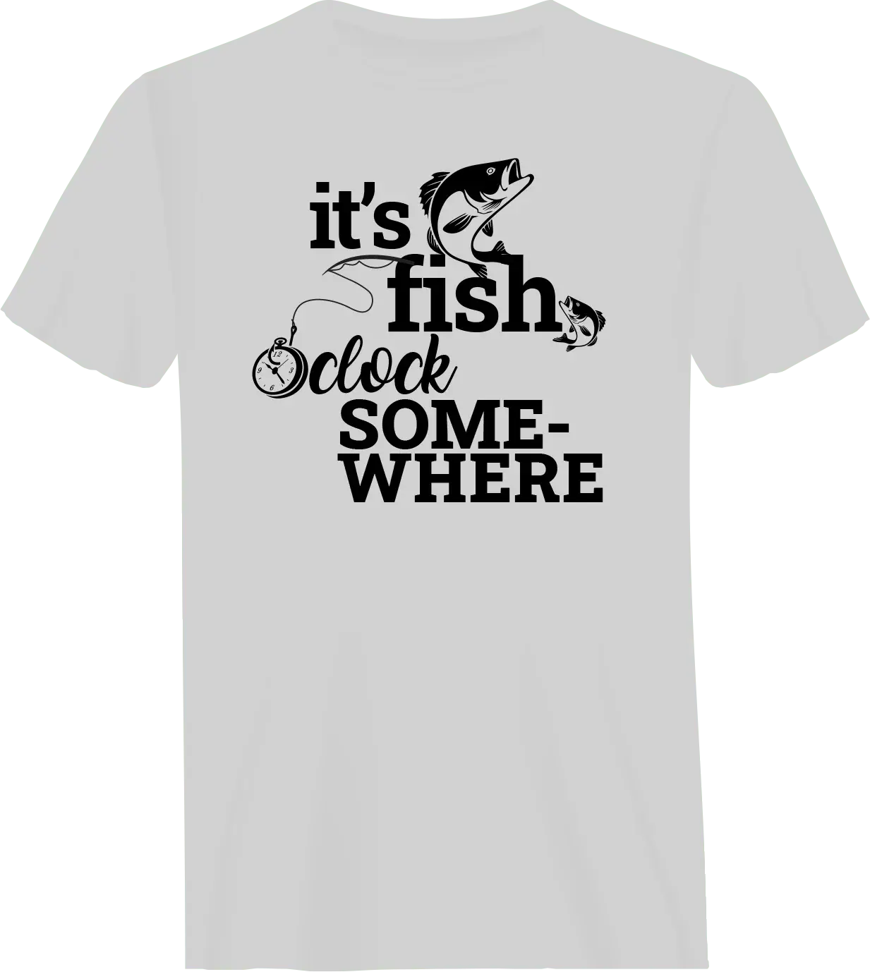 Its Fishing o'Clock T-Shirt for Men Vivareflex Online