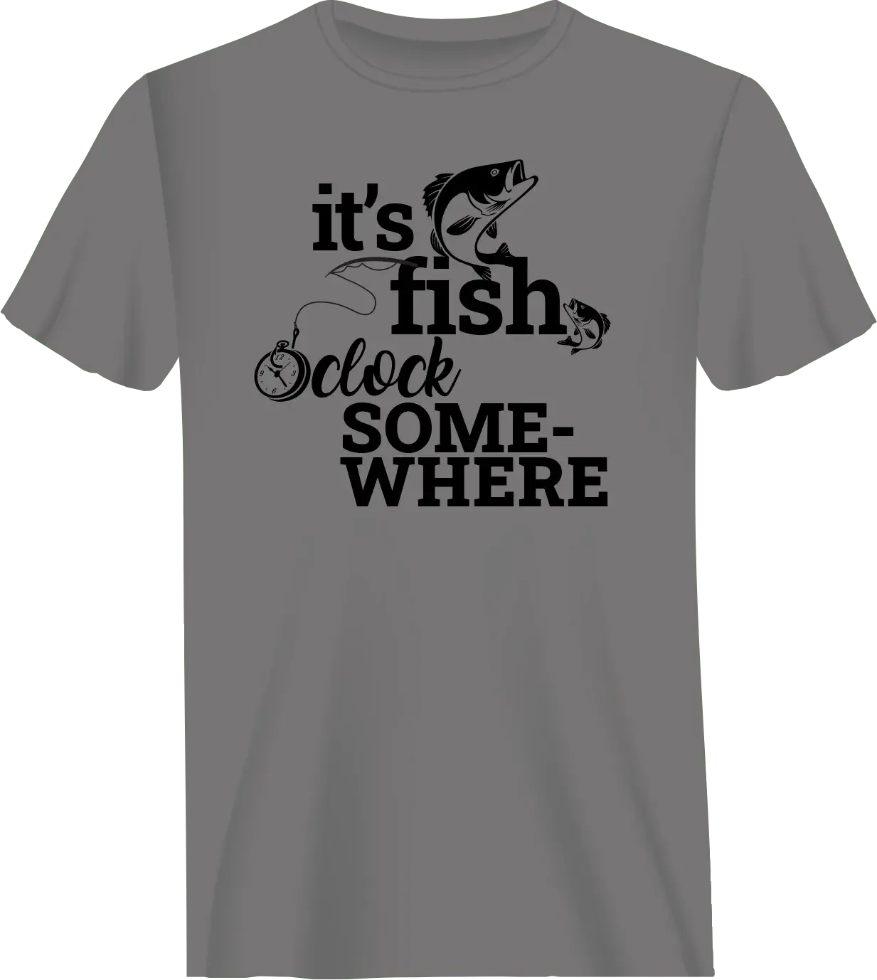 Its Fishing o'Clock T-Shirt for Men Vivareflex Online