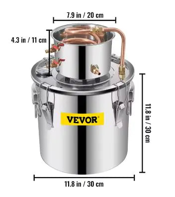 3 and 5 Gal Alcohol Distiller Moonshine Still Kit - Vivareflex Online