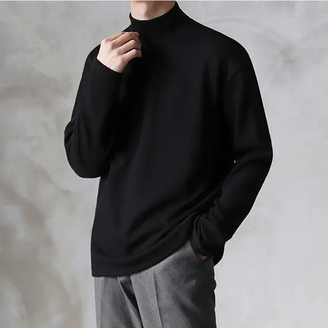 Casual Velvet Turtleneck Men Loose Sweater Vivareflex Online