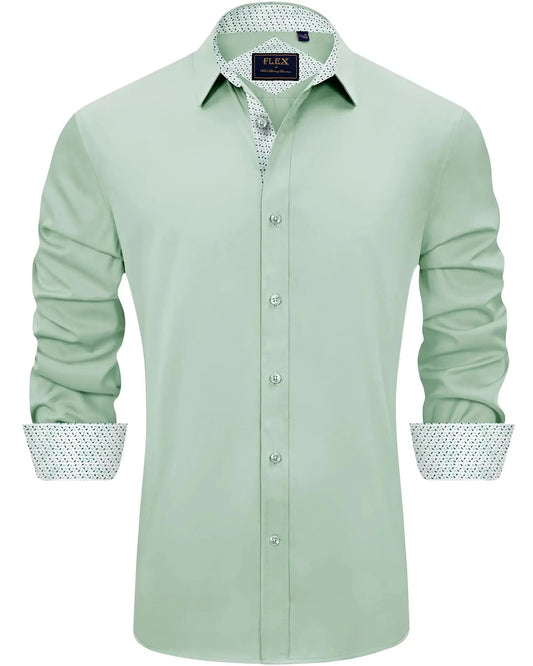 J.VER Men's Casual Long Sleeve Stretch Dress Shirt_Vivareflex_Online