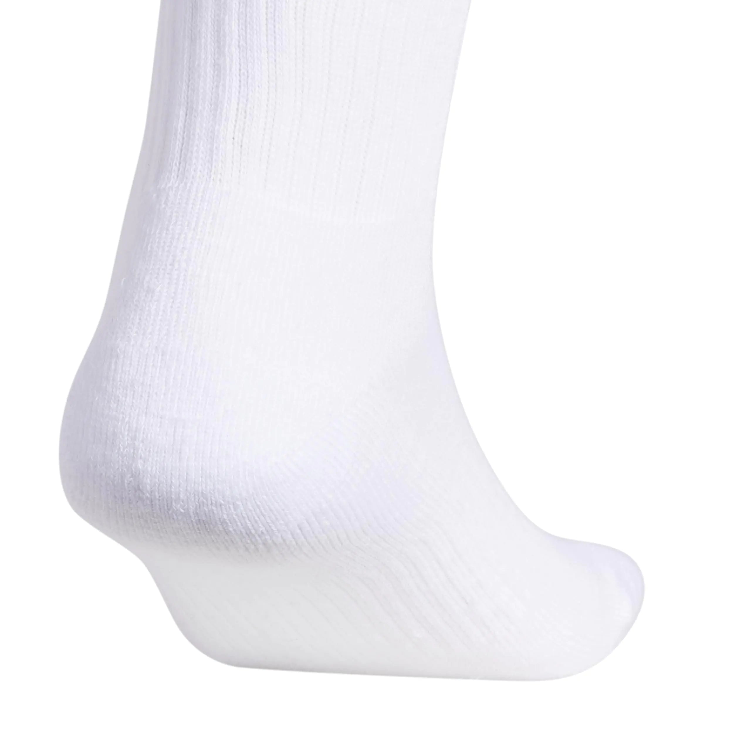 adidas Men's Athletic Cushioned Crew Socks with Arch Compression for a Secure Fit (6-Pair) Large White/Wonder Beige/Alumina Beige