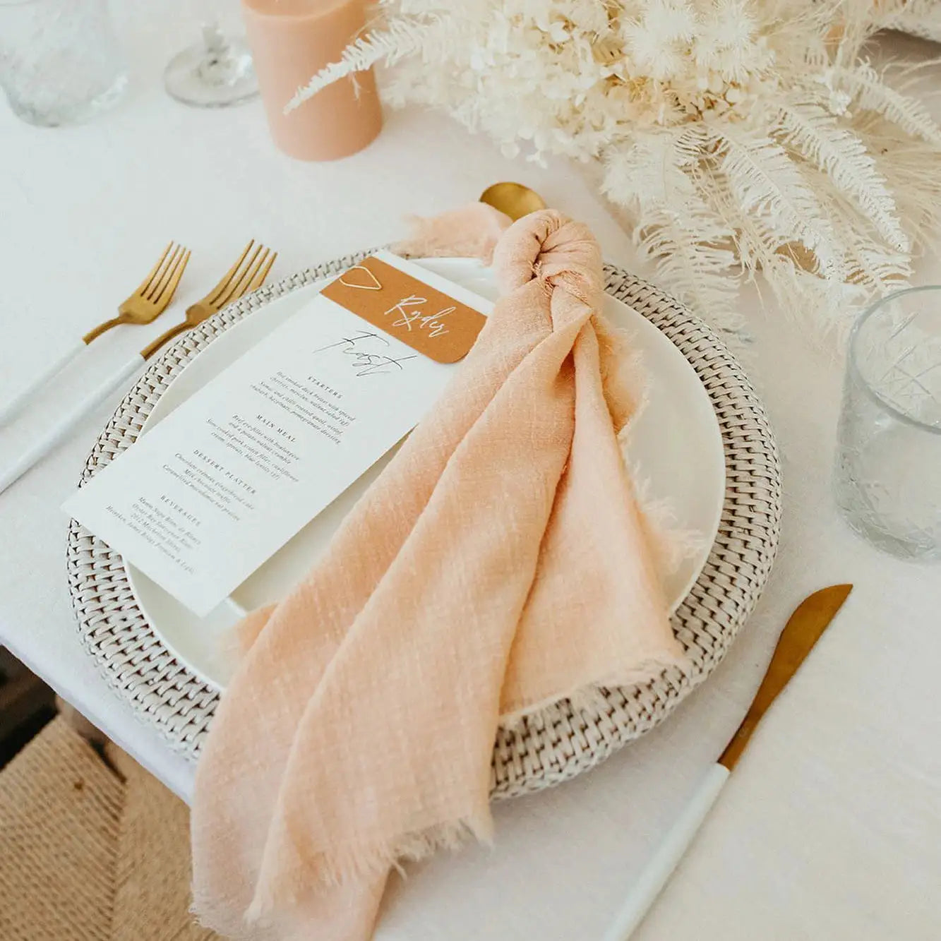 Pink Gauze Cotton Napkin - Vivareflex Online