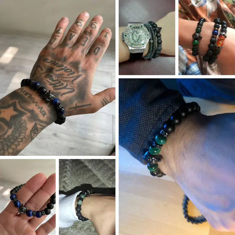 Pulsera de cuentas hecha a mano