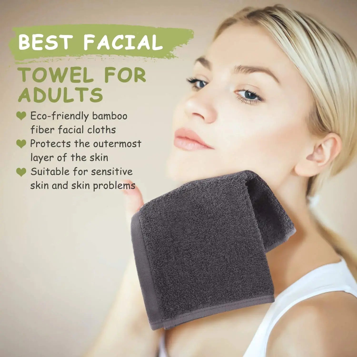 Super Soft and Skin Friendly Face Towel for Sensitive Skin_Vivareflex_Online