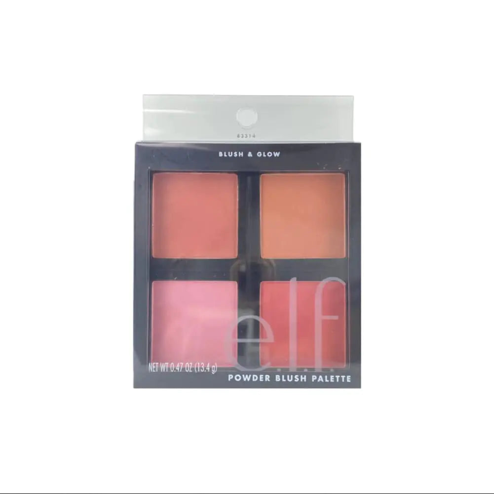 Paleta de rubor en polvo de Elf Cosmetics, cuatro tonos de rubor para una pigmentación hermosa y duradera, 1 unidad (paquete de 1) 