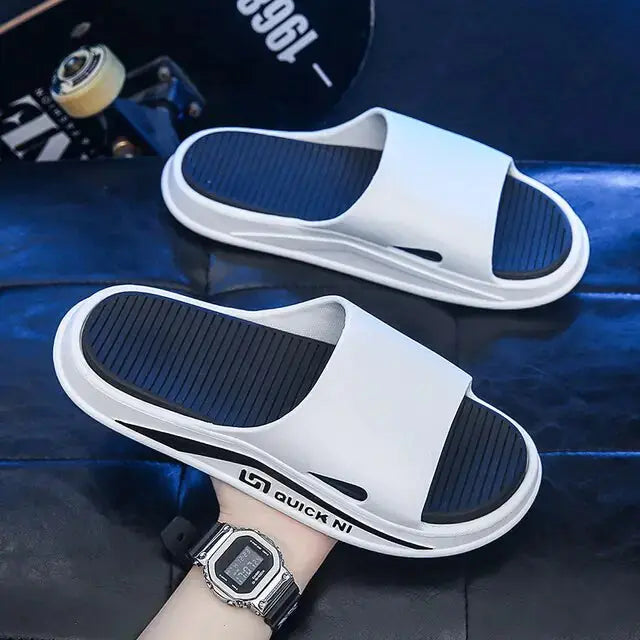 JOYWILL 2022 Summer Men Slippers Outdoor Male Shoes Anti-slip Vivareflex Online