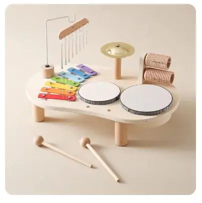 Juguetes de instrumentos musicales de madera para bebés